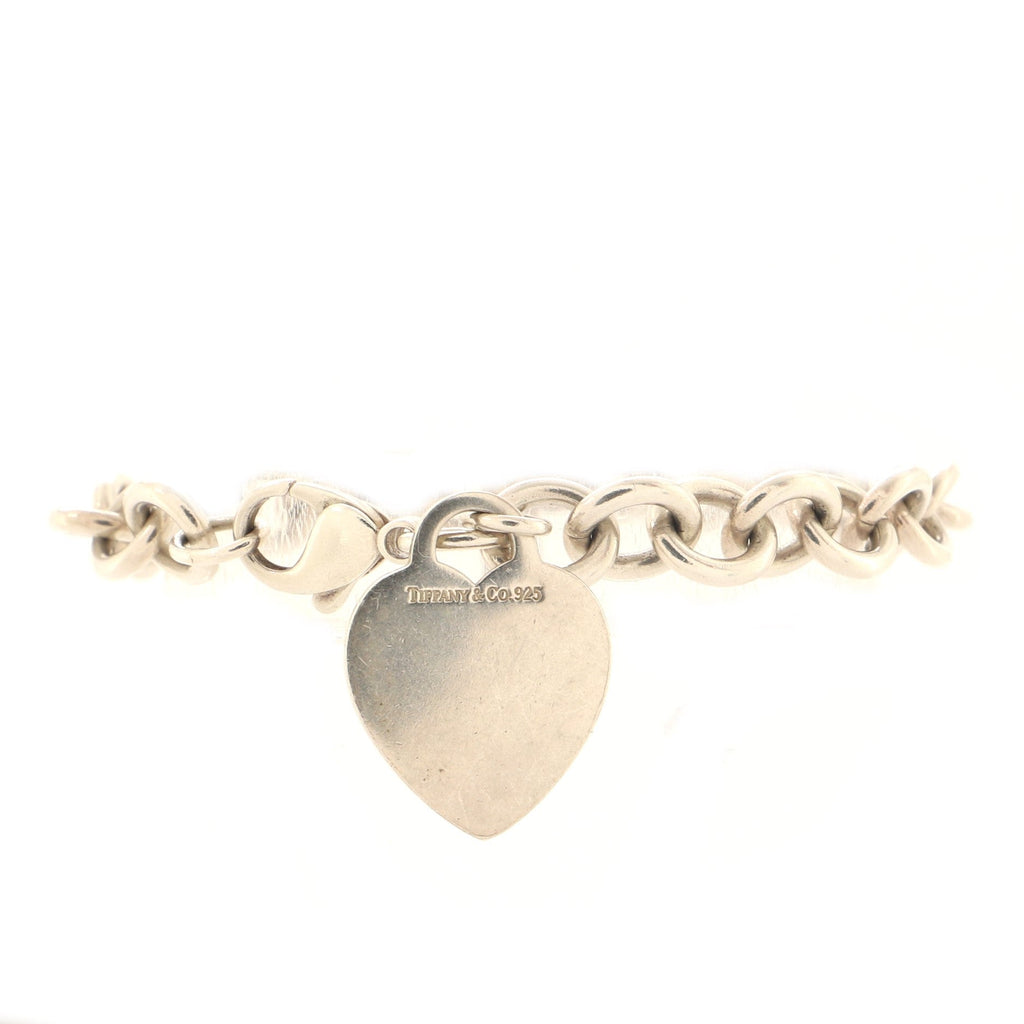 Heart Tag Bracelet Sterling Silver