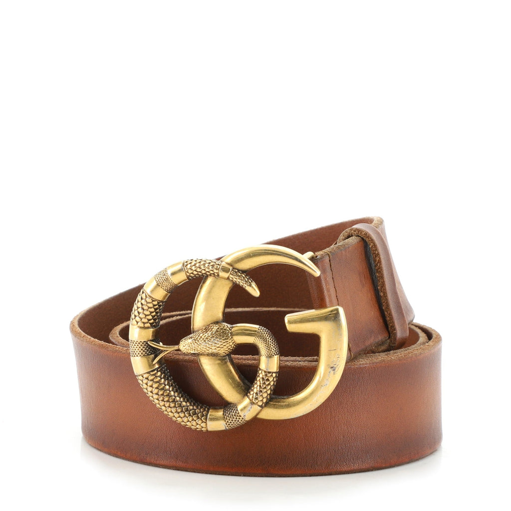 Snake Marmont Belt Leather Wide 85