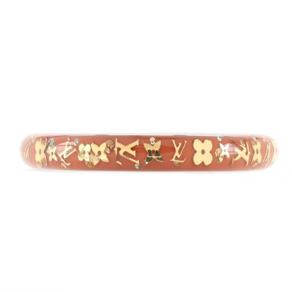 Inclusion Bangle Bracelet Resin with Crystals PM