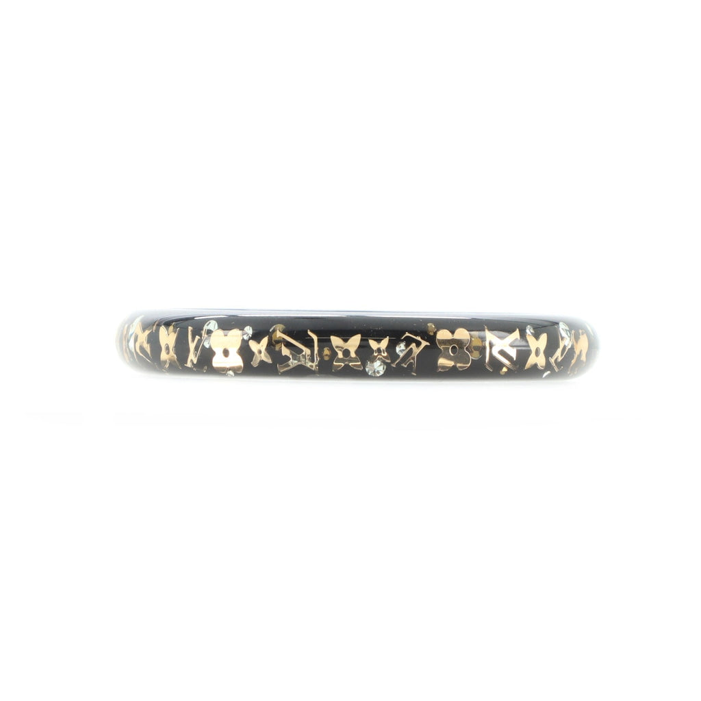 Inclusion Bangle Bracelet Resin with Crystals PM