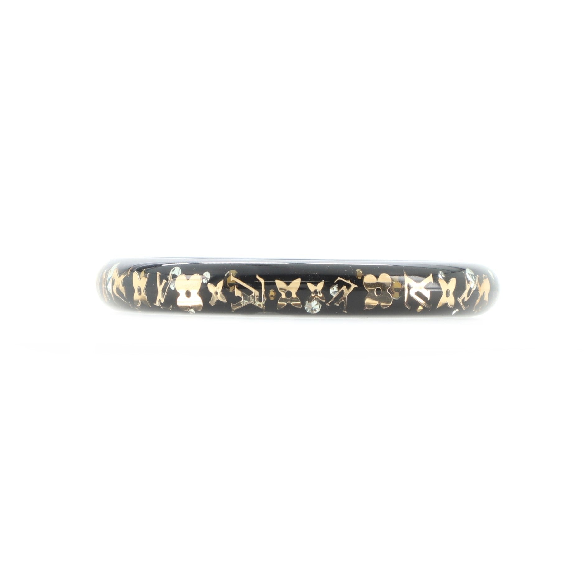 Inclusion Bangle Bracelet Resin with Crystals PM