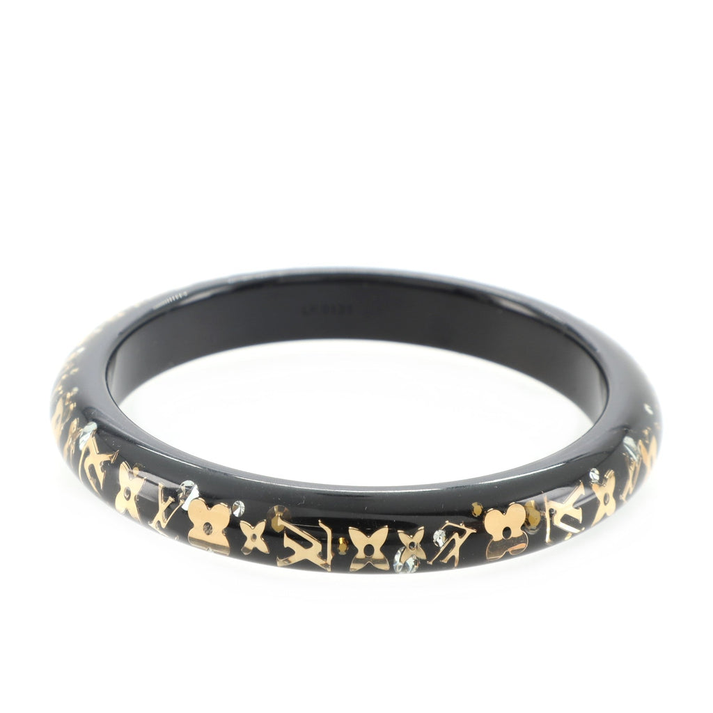 Inclusion Bangle Bracelet Resin with Crystals PM