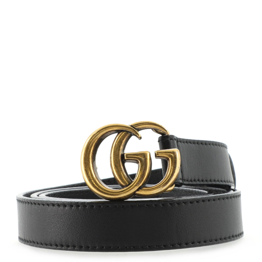 GG Marmont Belt Leather Thin 80
