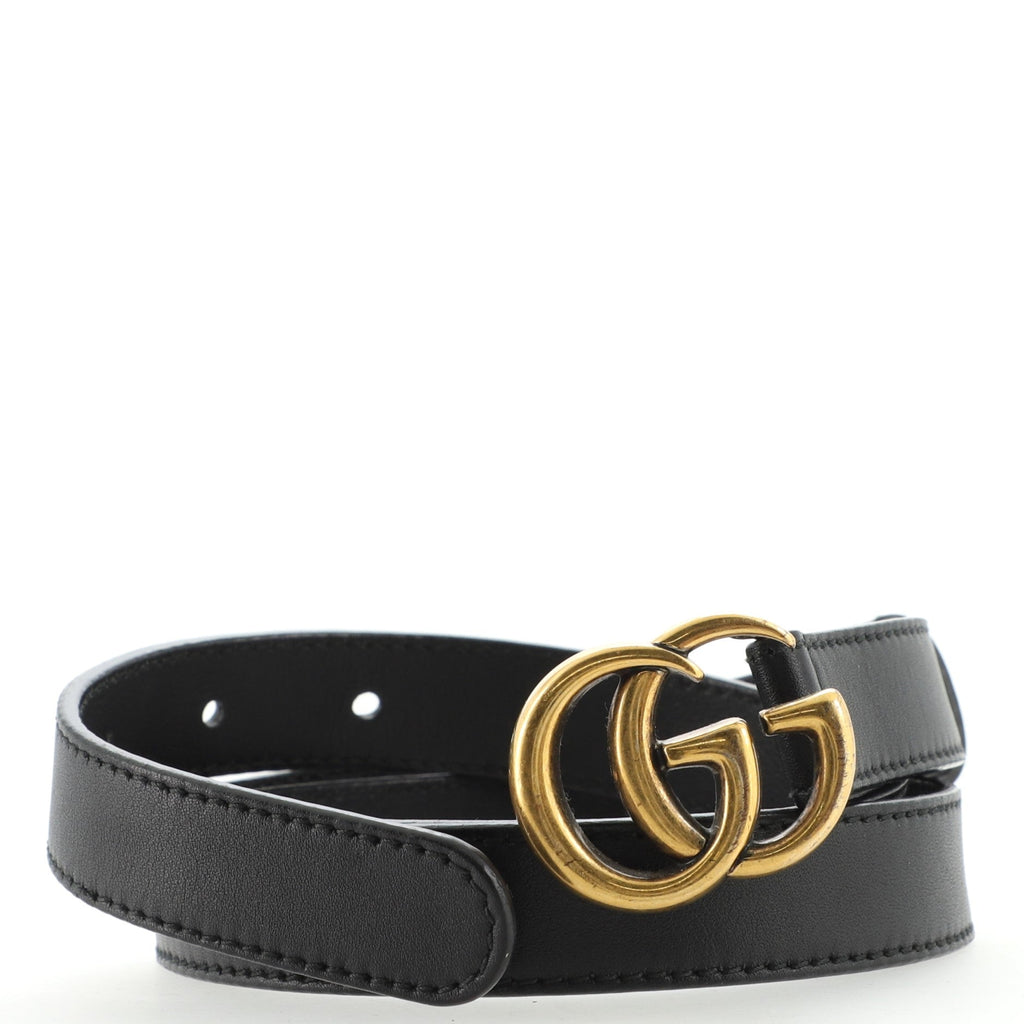 GG Marmont Belt Leather Thin 80