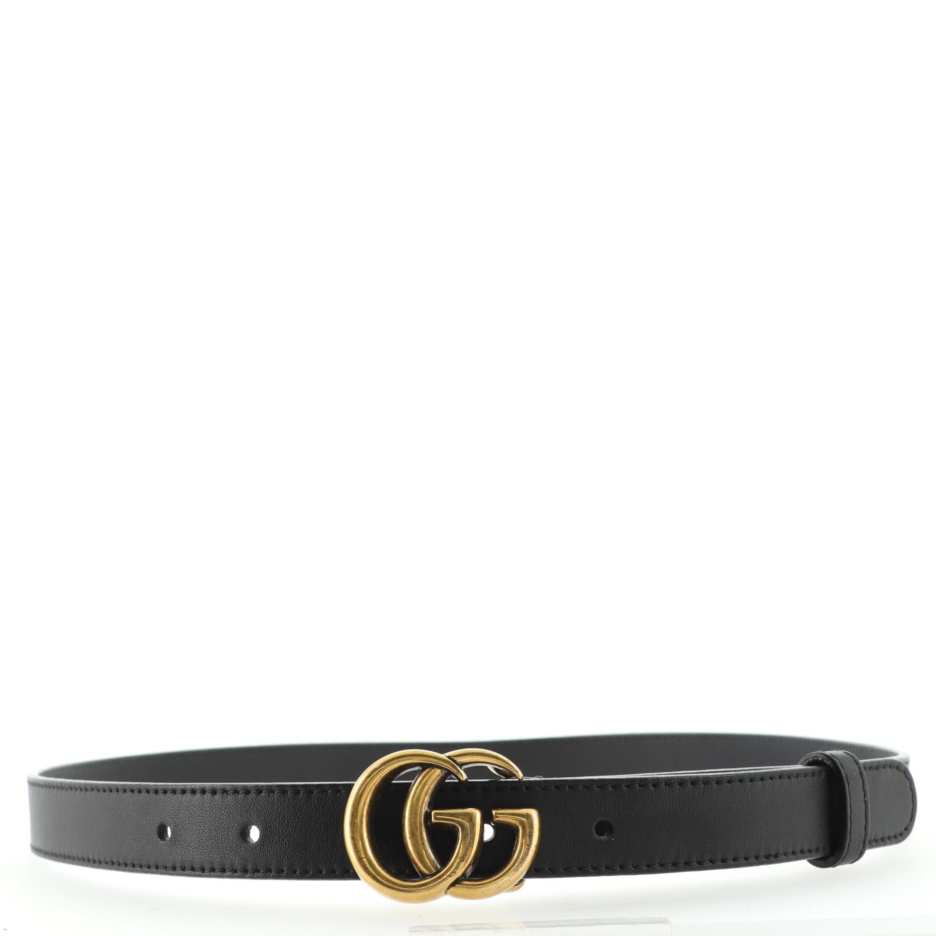 GG Marmont Belt Leather Thin 80