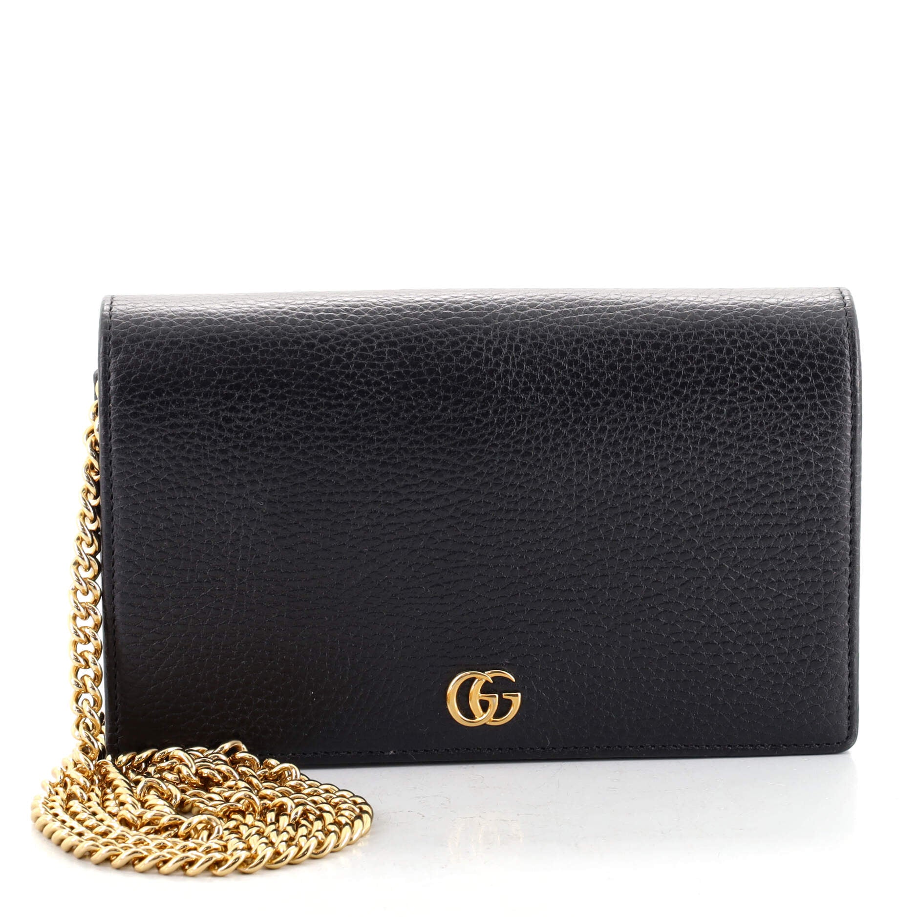 Petite GG Marmont Chain Wallet Leather Mini