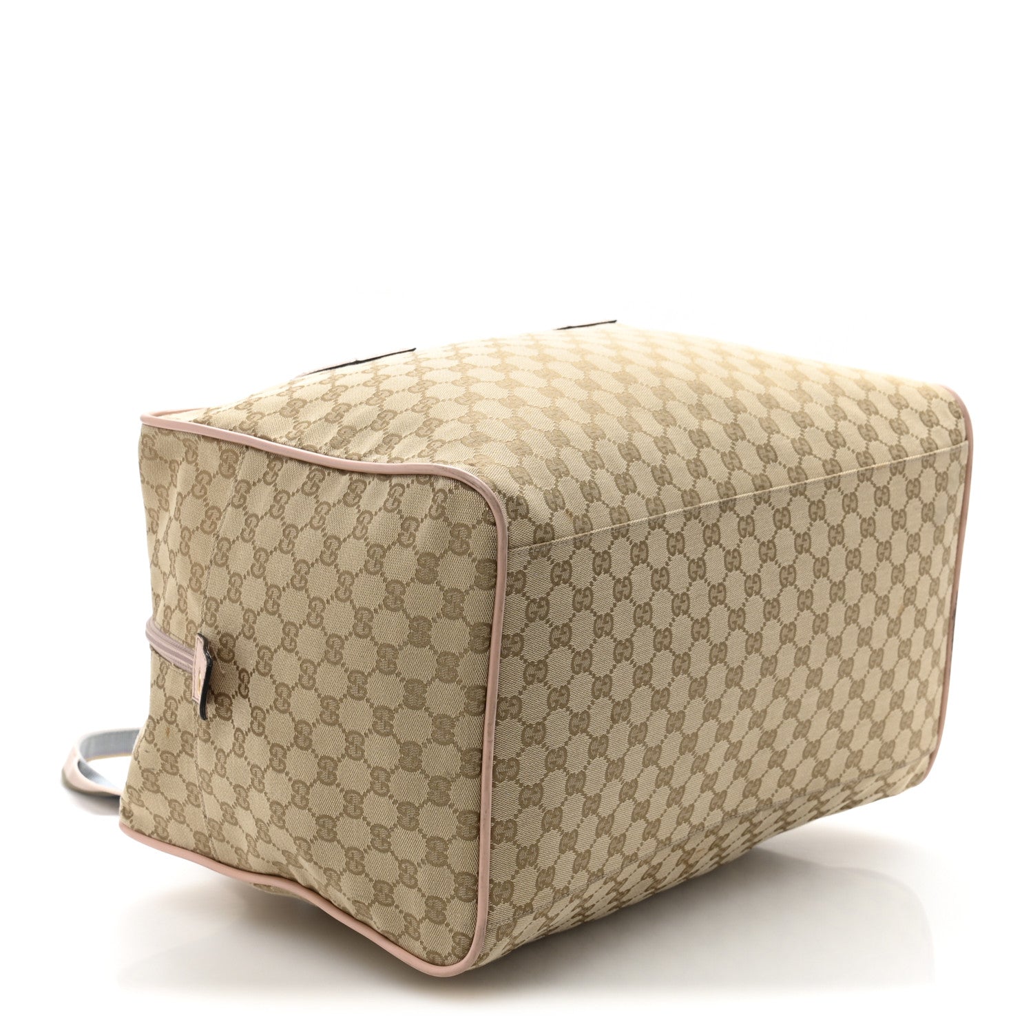 GG Monogram Web Medium Collapsable Carry On Duffle Beige Pink