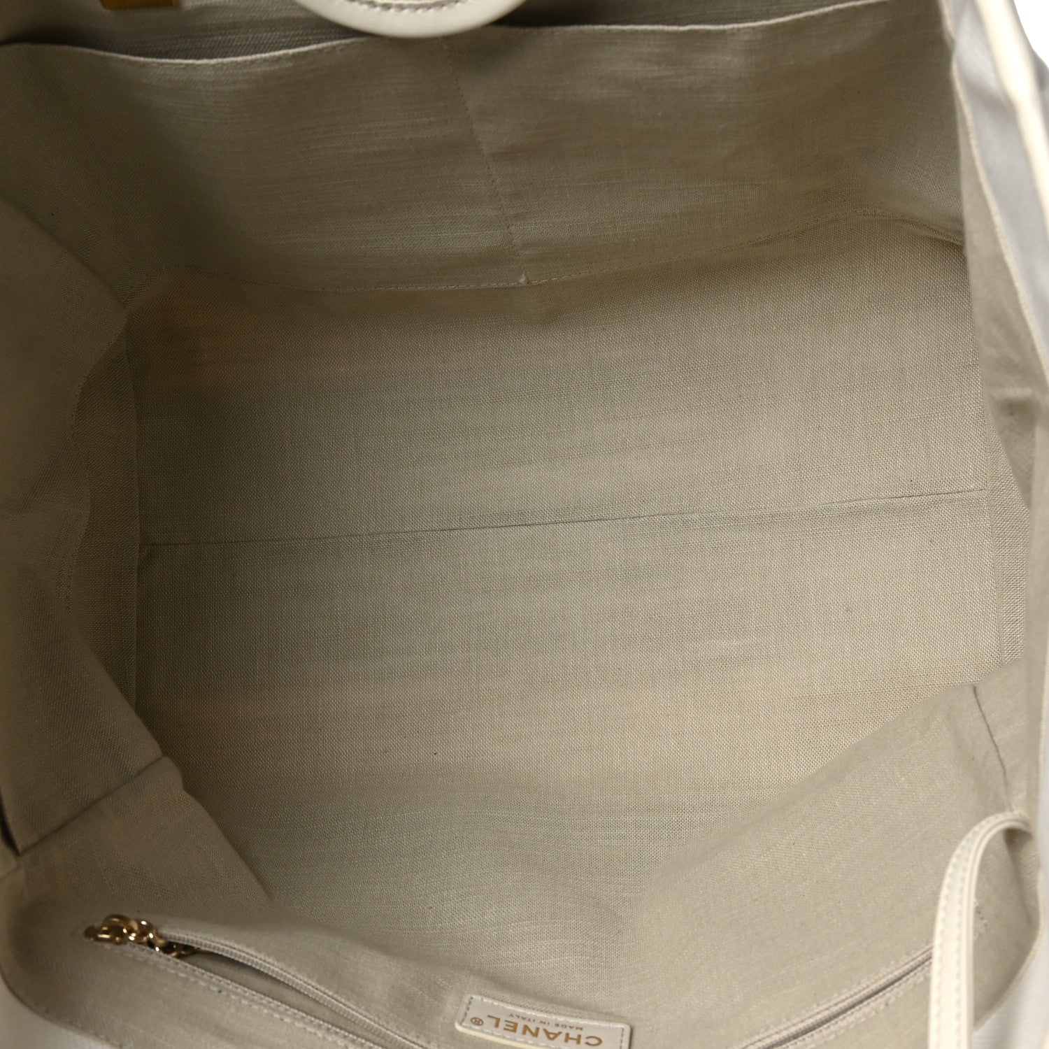 Cotton Medium Deauville Tote White