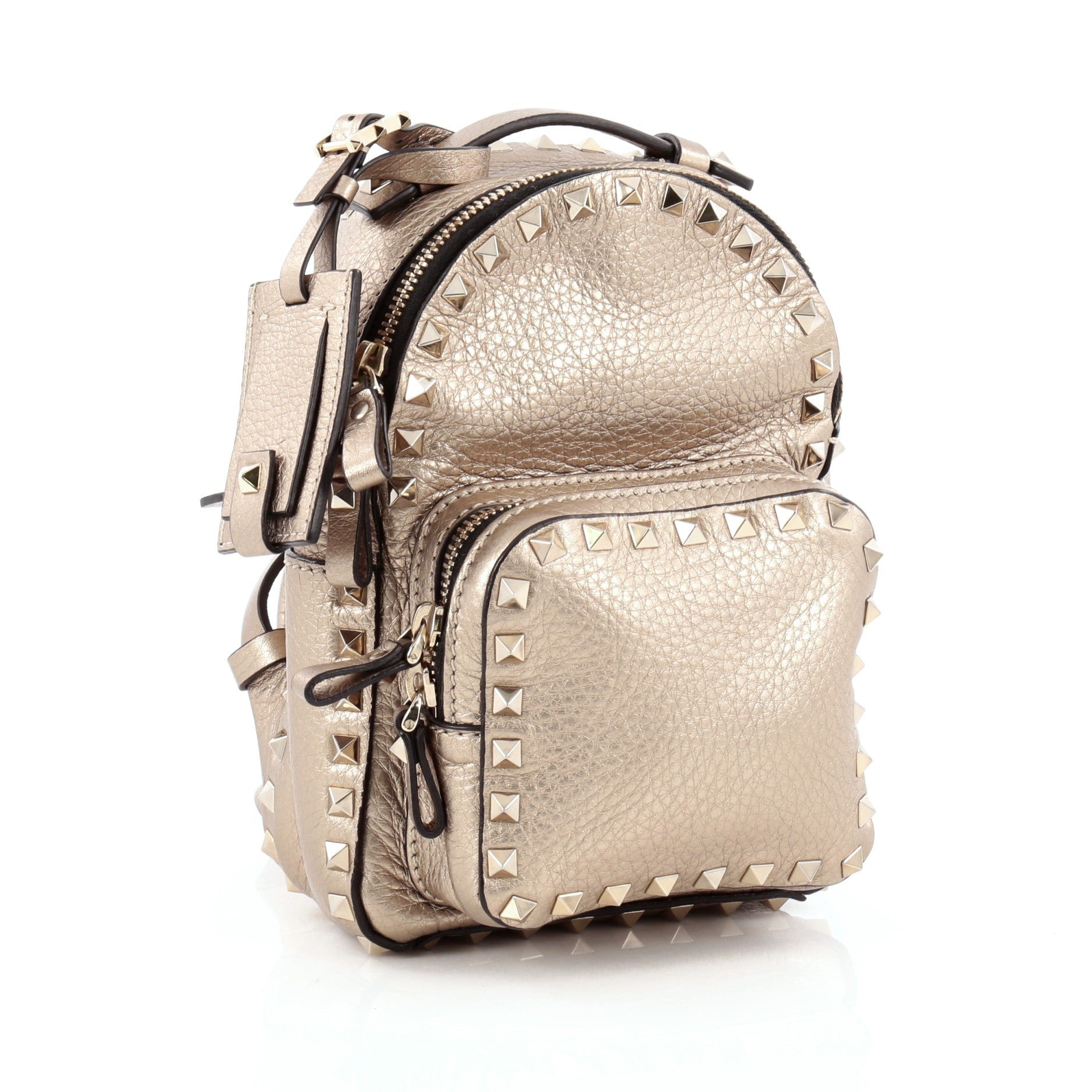 Rockstud Backpack Leather Mini
