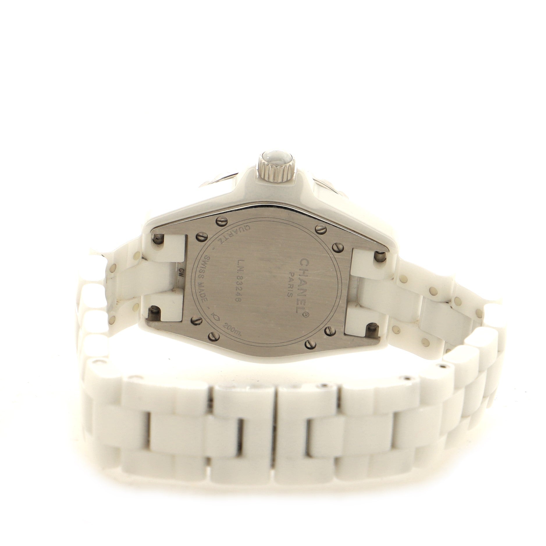 J12 Quartz Watch Ceramic and Stainless Steel with Diamond Bezel 33