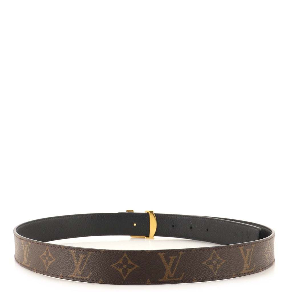 LV Initiales Reversible Belt Monogram Canvas and Leather Medium 90