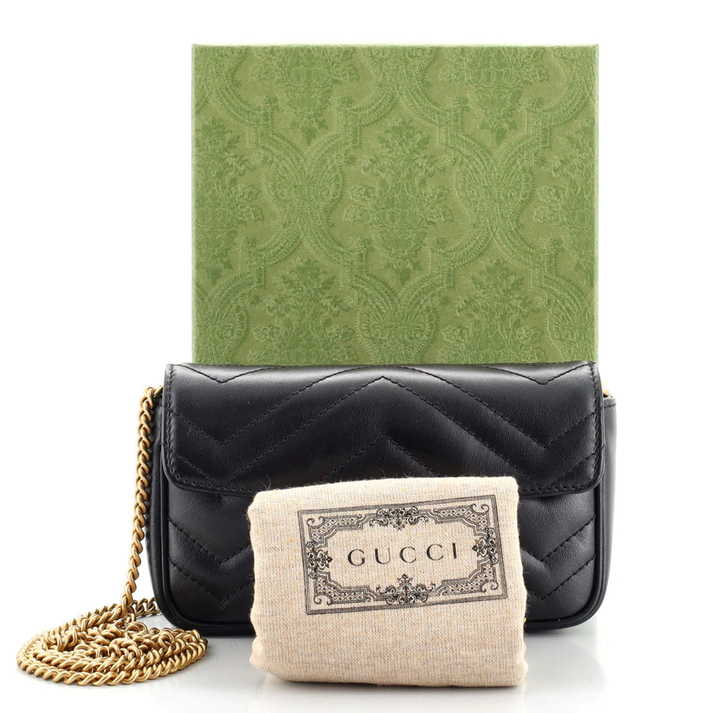 GG Marmont Flap Bag Matelasse Leather Super Mini