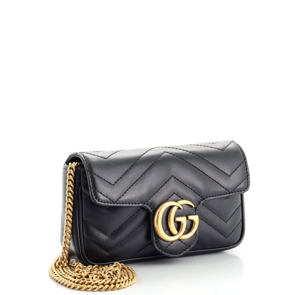 GG Marmont Flap Bag Matelasse Leather Super Mini