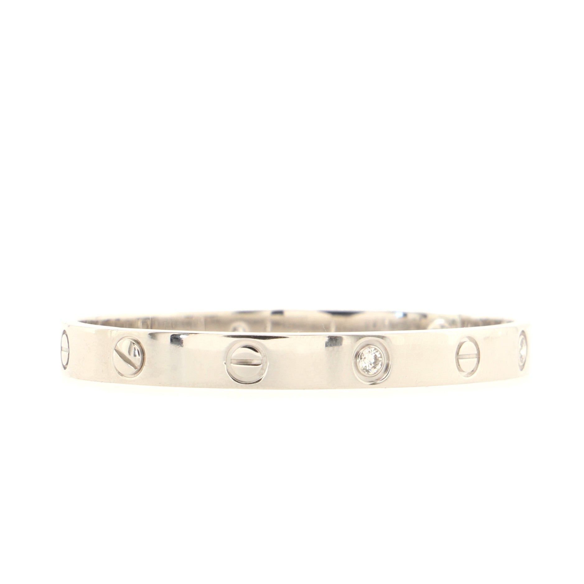 Love 4 Diamond Bracelet 18K White Gold and Diamonds