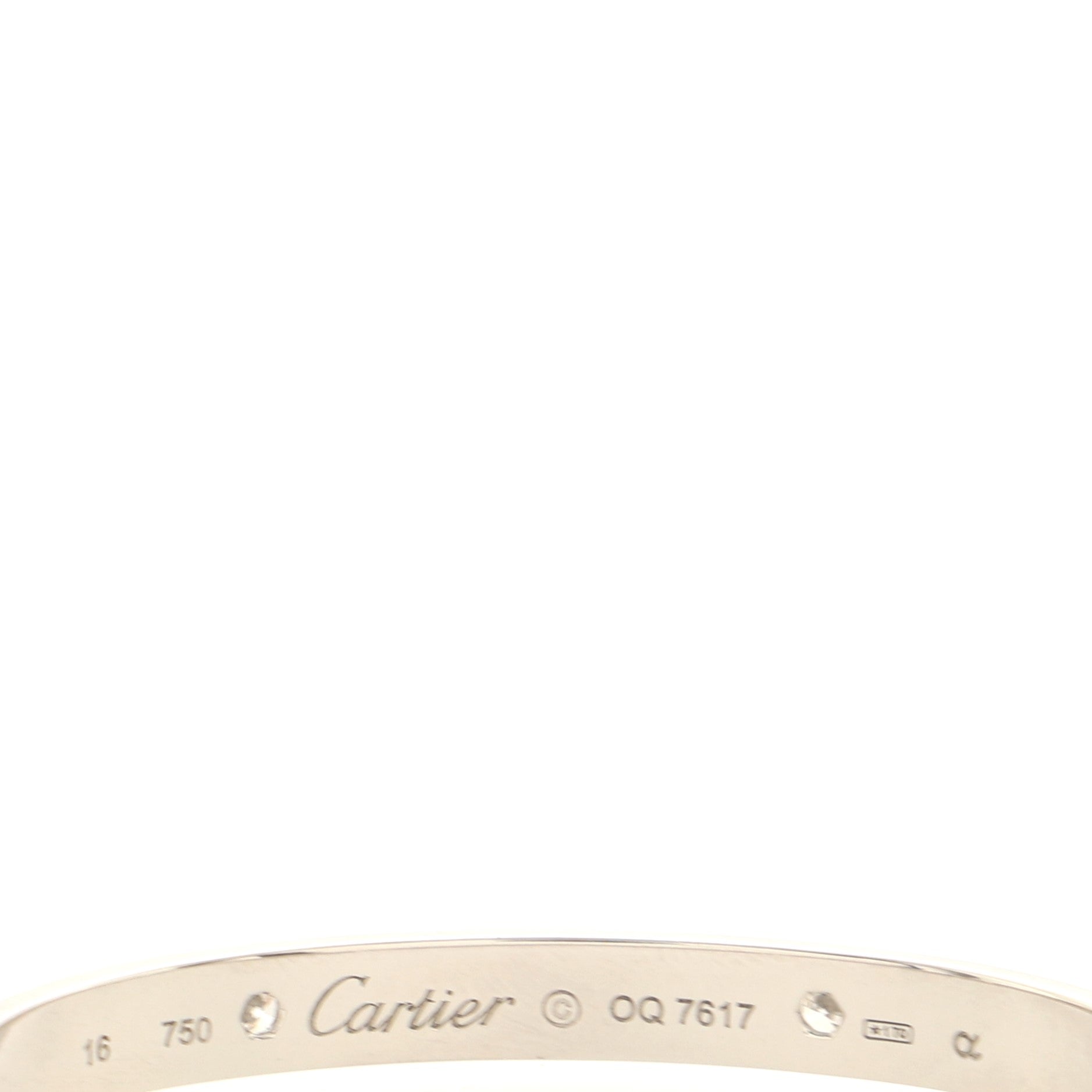 Love 4 Diamond Bracelet 18K White Gold and Diamonds