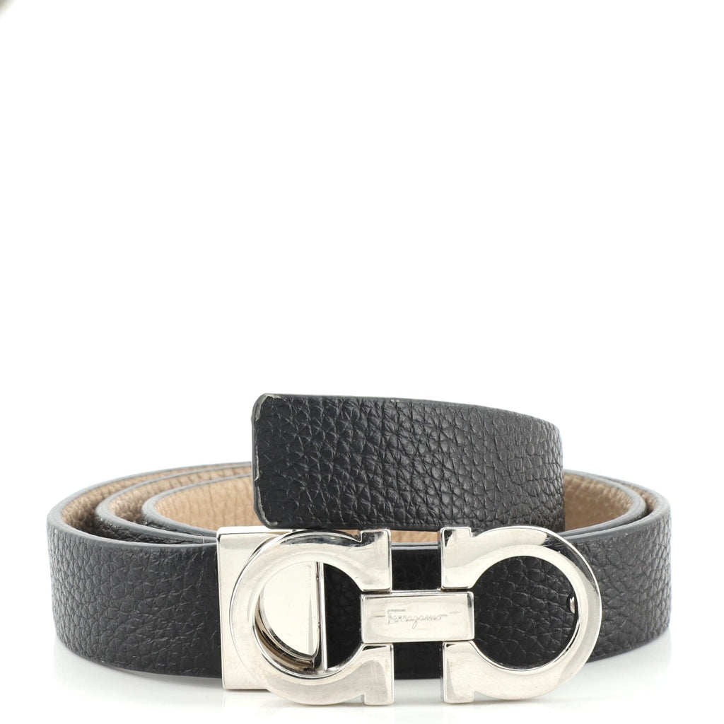 Gancini Reversible Belt Leather Medium 80