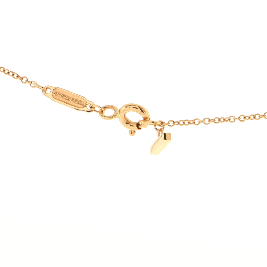 T Smile Pendant Necklace 18K Rose Gold Small