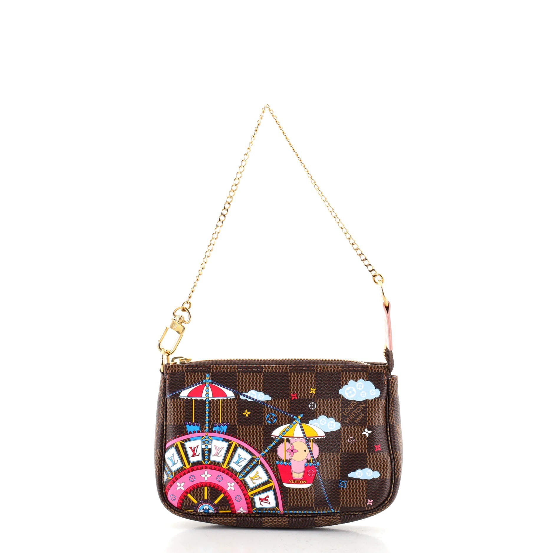 Pochette Accessoires Limited Edition Vivienne Xmas Damier Mini