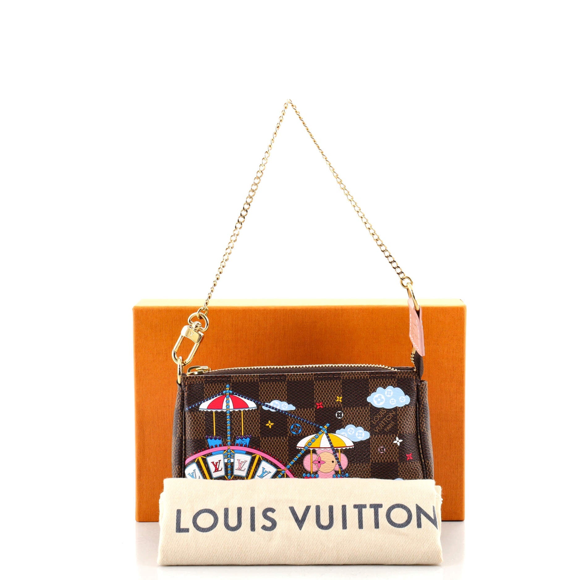 Pochette Accessoires Limited Edition Vivienne Xmas Damier Mini