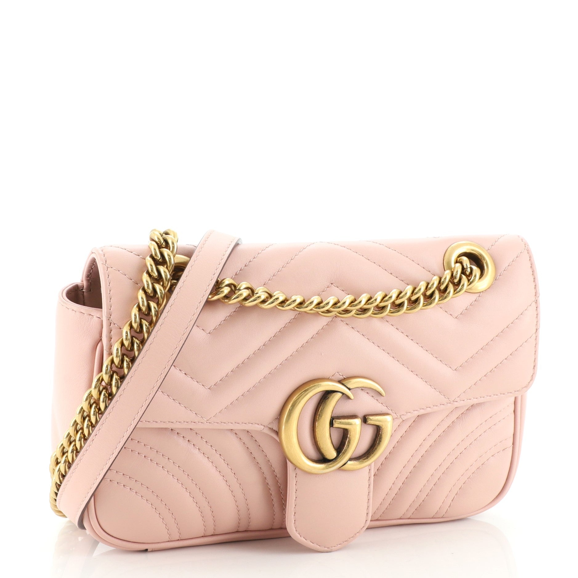 GG Marmont Flap Bag Matelasse Leather Mini