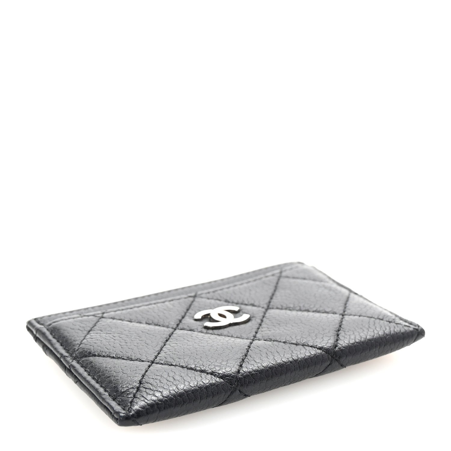 Caviar Quilted  Holder Black