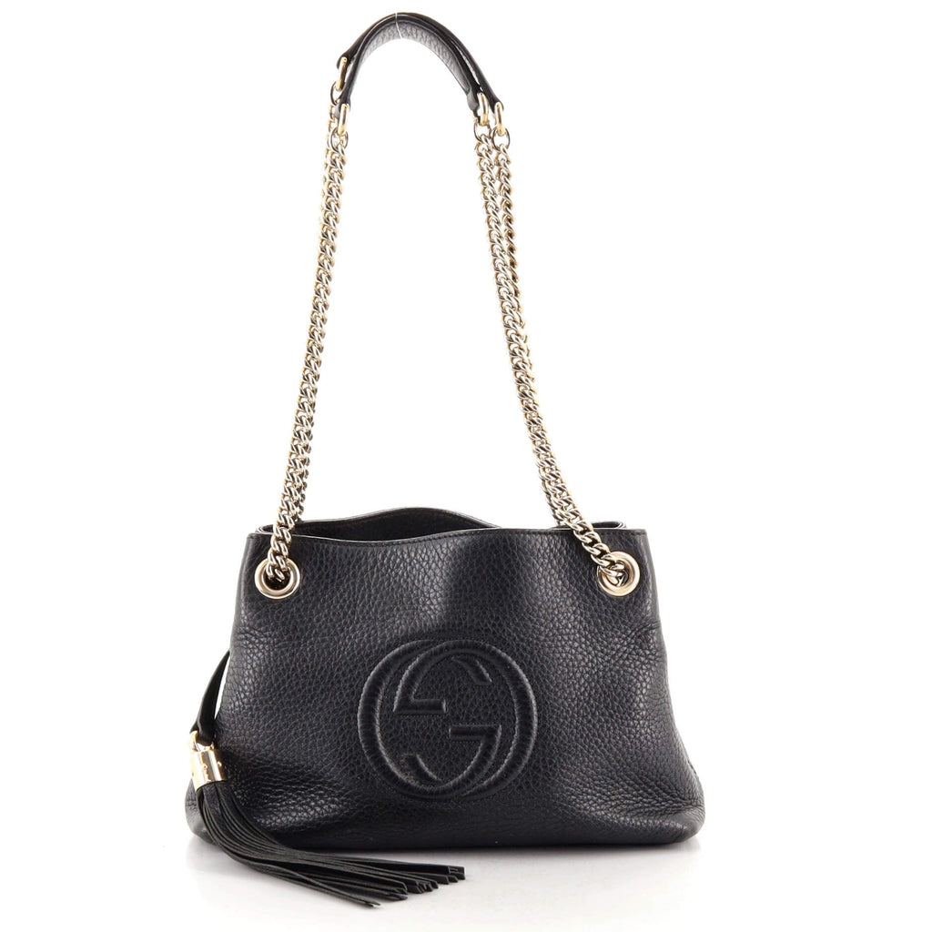 Soho Chain Strap Shoulder Bag Leather Mini