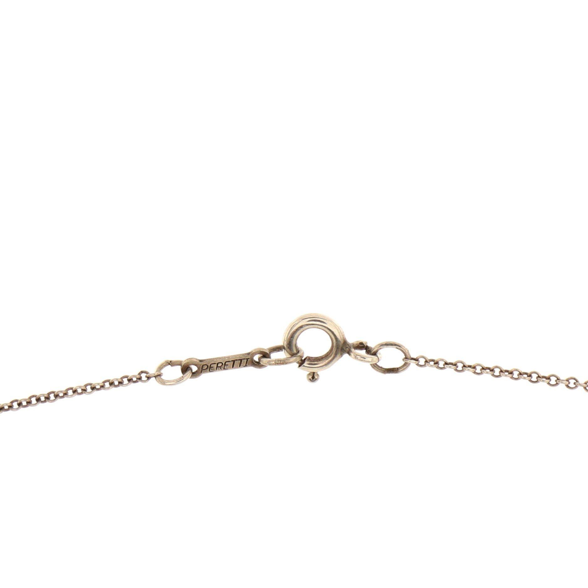 Elsa Peretti Cross Pendant Necklace Sterling Silver 14mm