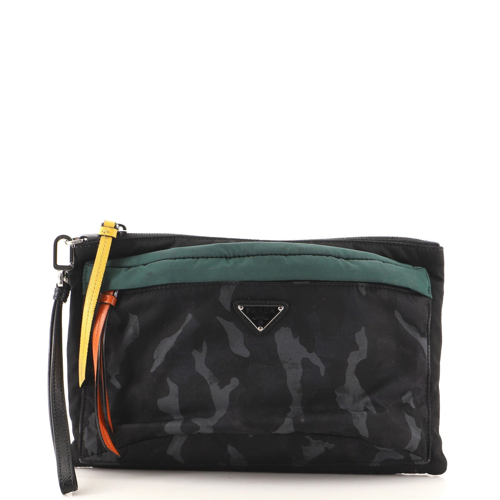 Camouflage Zip Pouch Tessuto