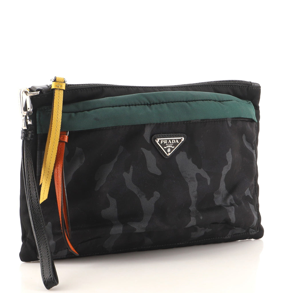Camouflage Zip Pouch Tessuto