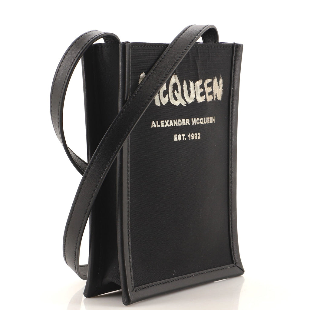 Graffiti Edge Crossbody Bag Canvas Mini