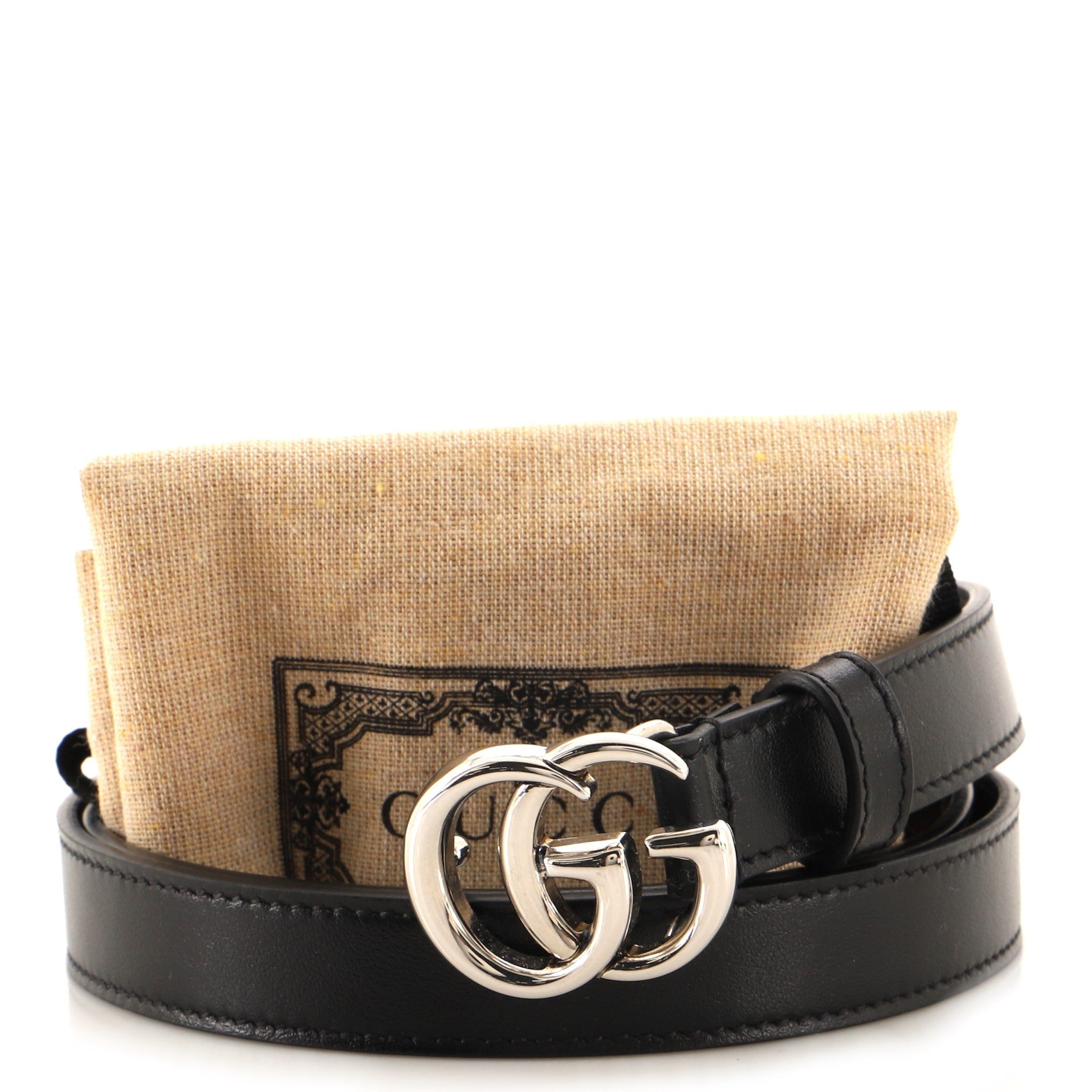 GG Marmont Belt Leather Thin 75