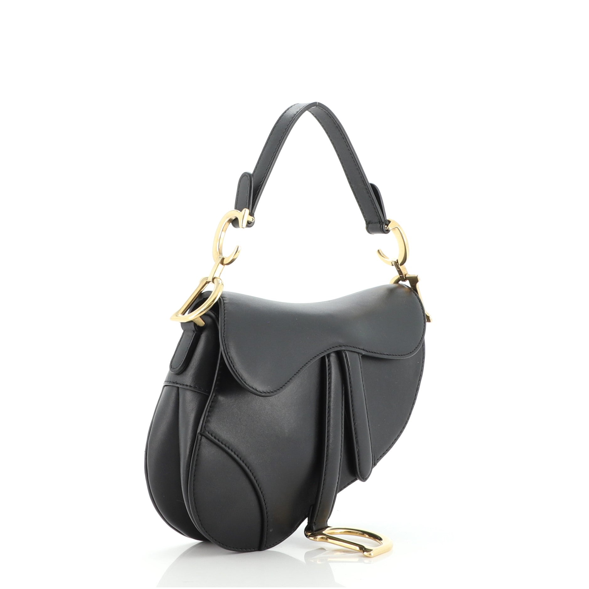 Saddle Handbag Leather Mini