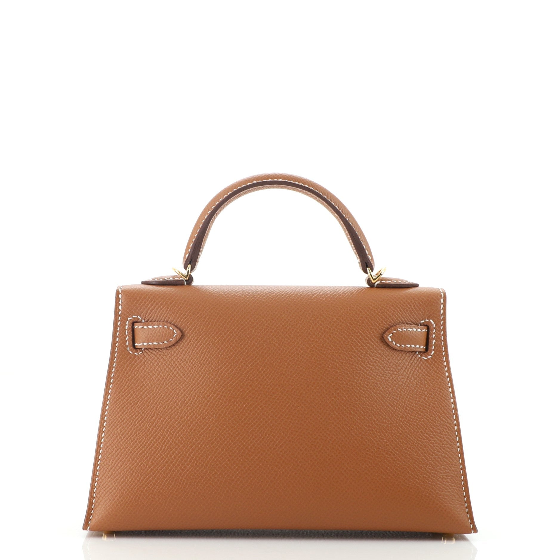 Kelly Mini II Bag Gold Epsom with Gold Hardware 20