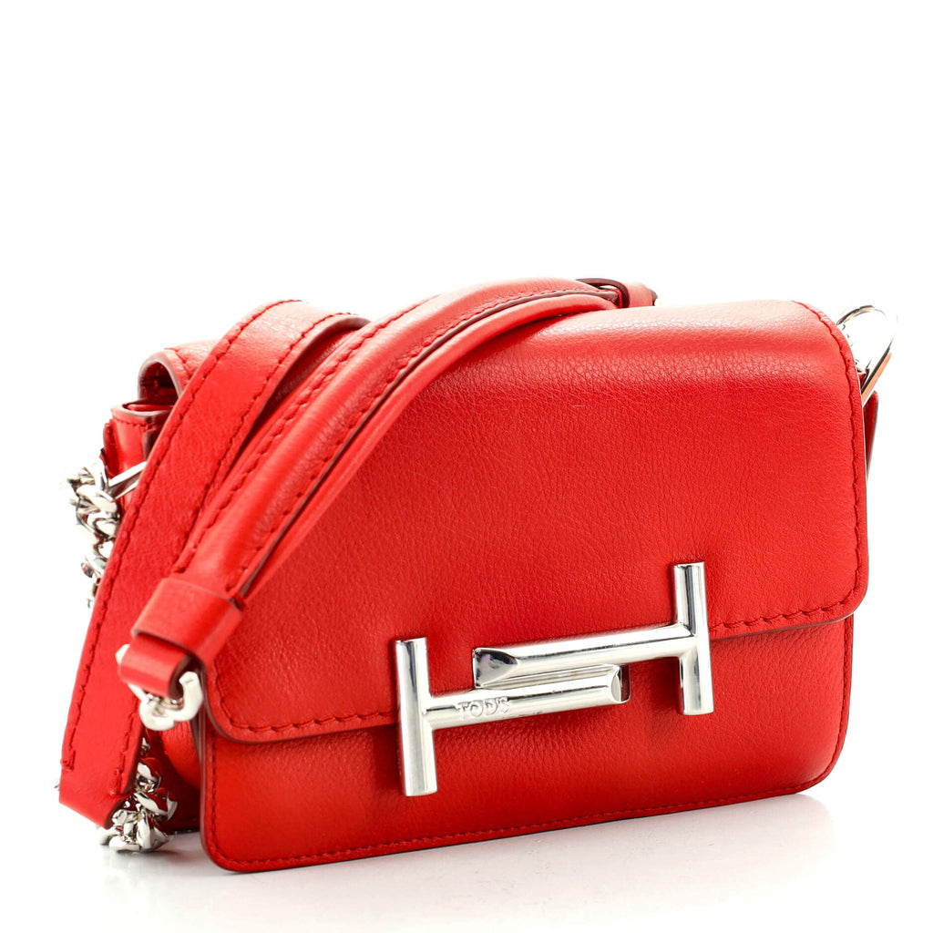 Double T Crossbody Bag Leather Mini