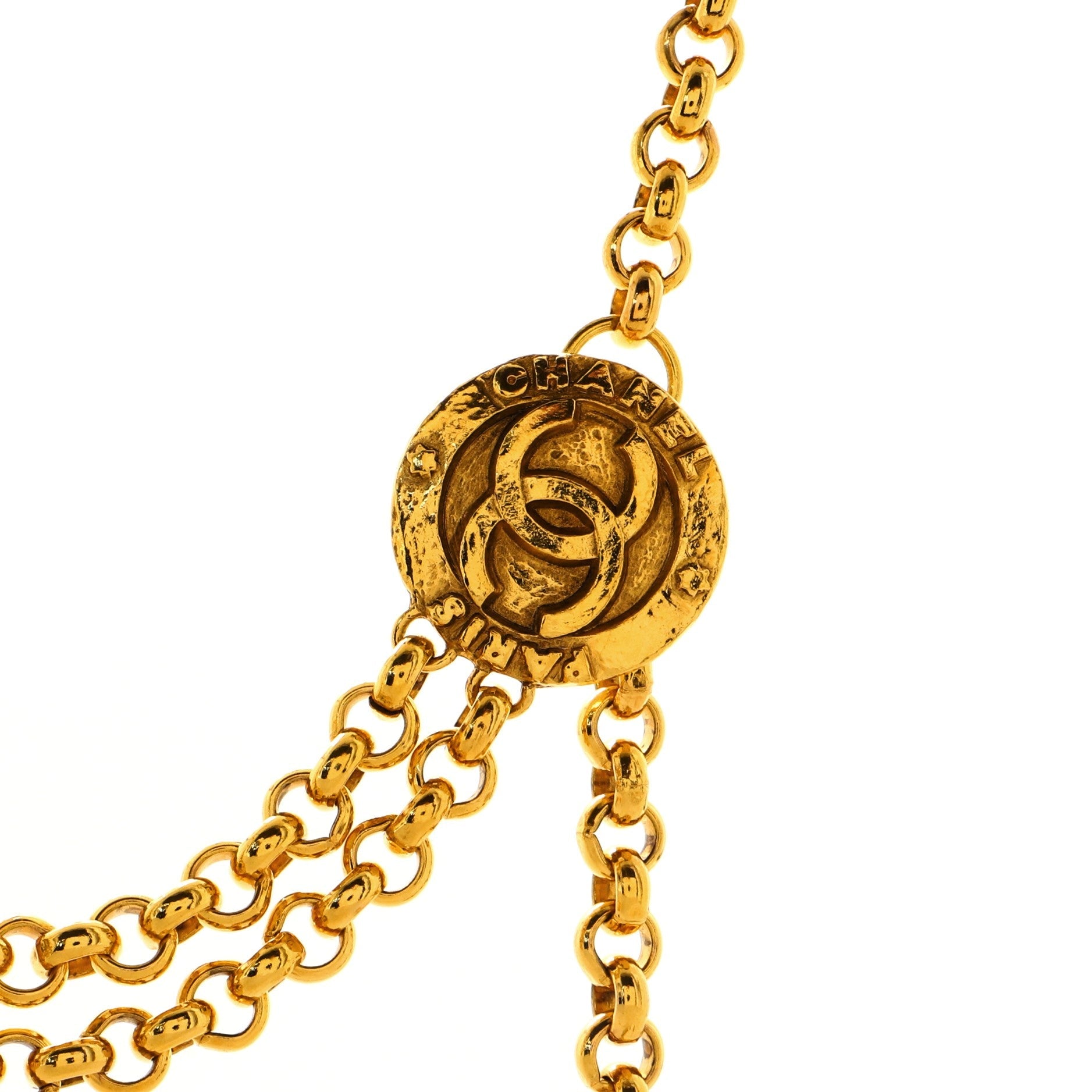 Vintage Multi-Chain Medallion Belt Metal 75