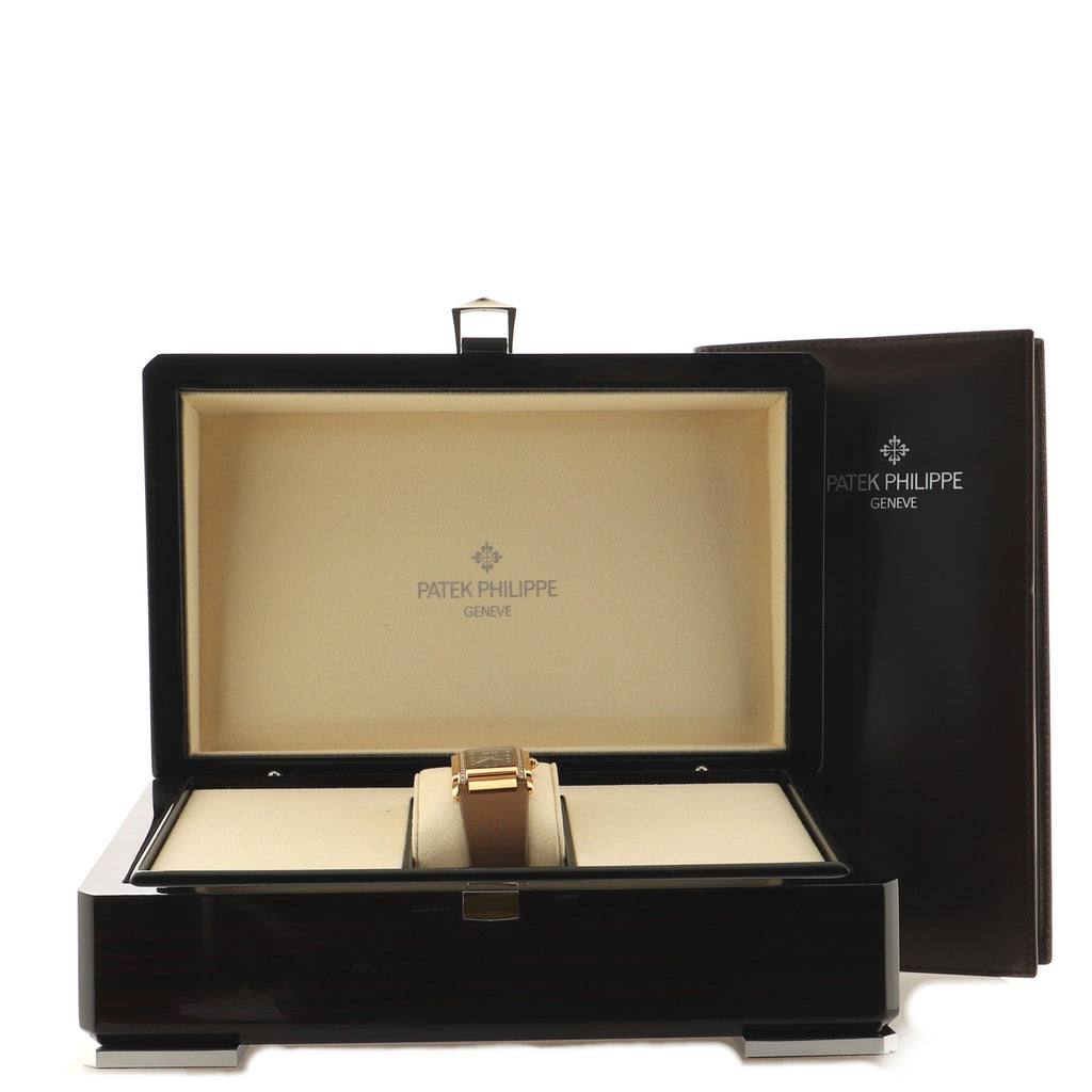 Twenty-4 Quartz Watch Rose Gold and Satin Leather with Diamond Bezel and Markers 25