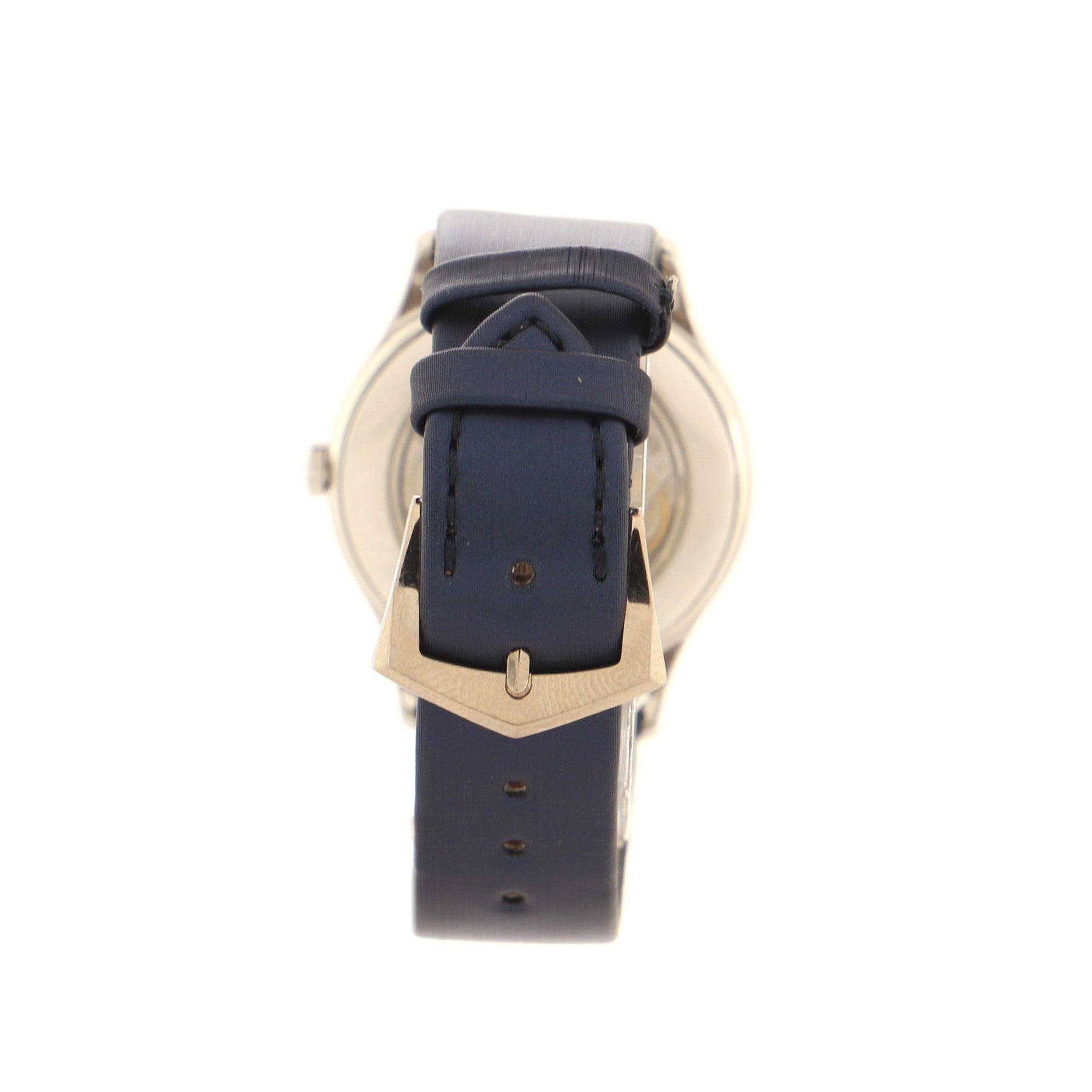 Calatrava 4897 Manual Watch White Gold and Satin with Diamond Bezel 33