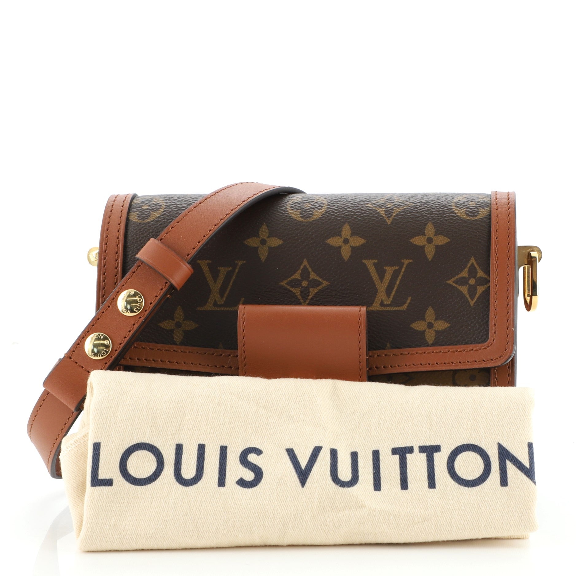 Dauphine Shoulder Bag Reverse Monogram Canvas Mini