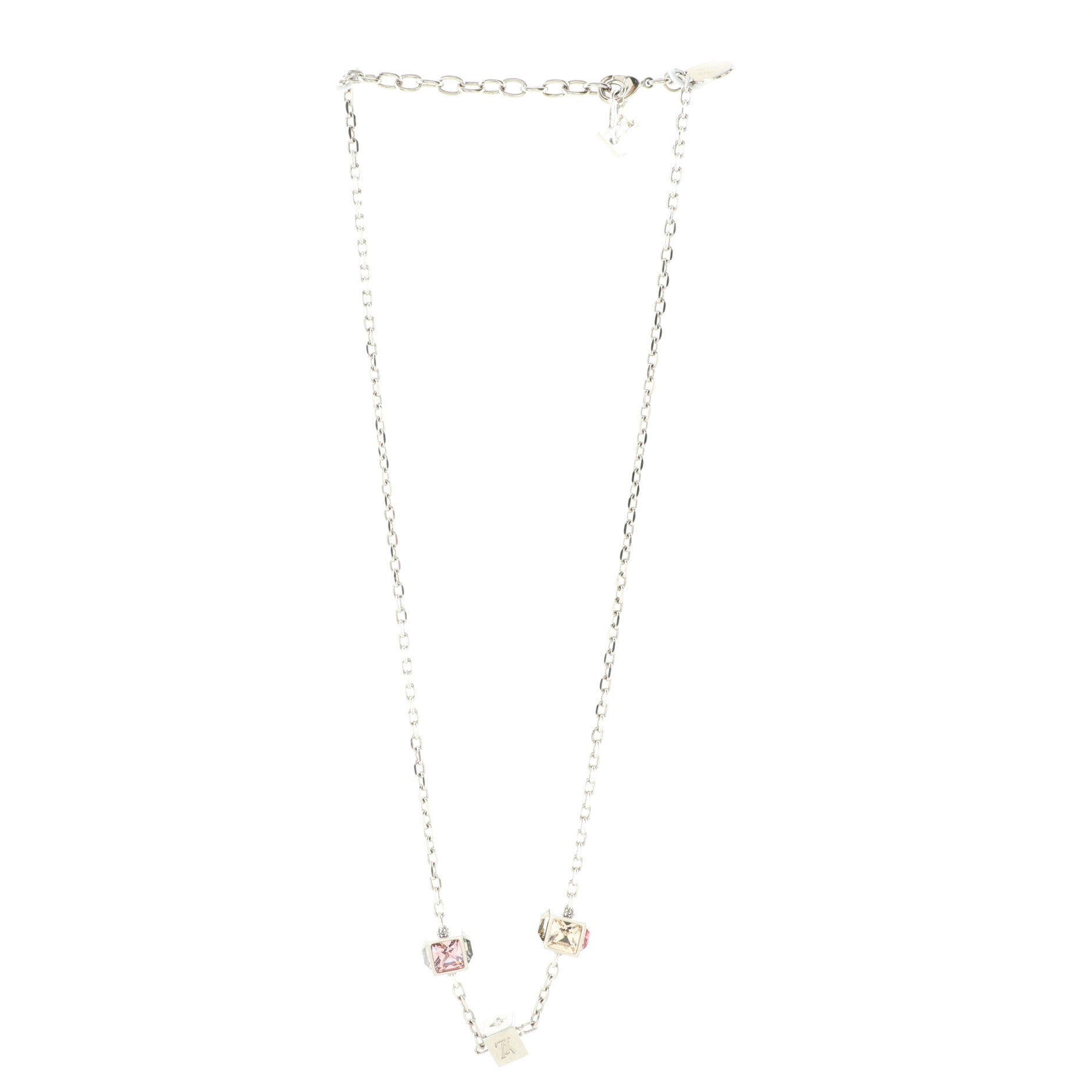 Gamble Short Necklace Metal with Crystal
