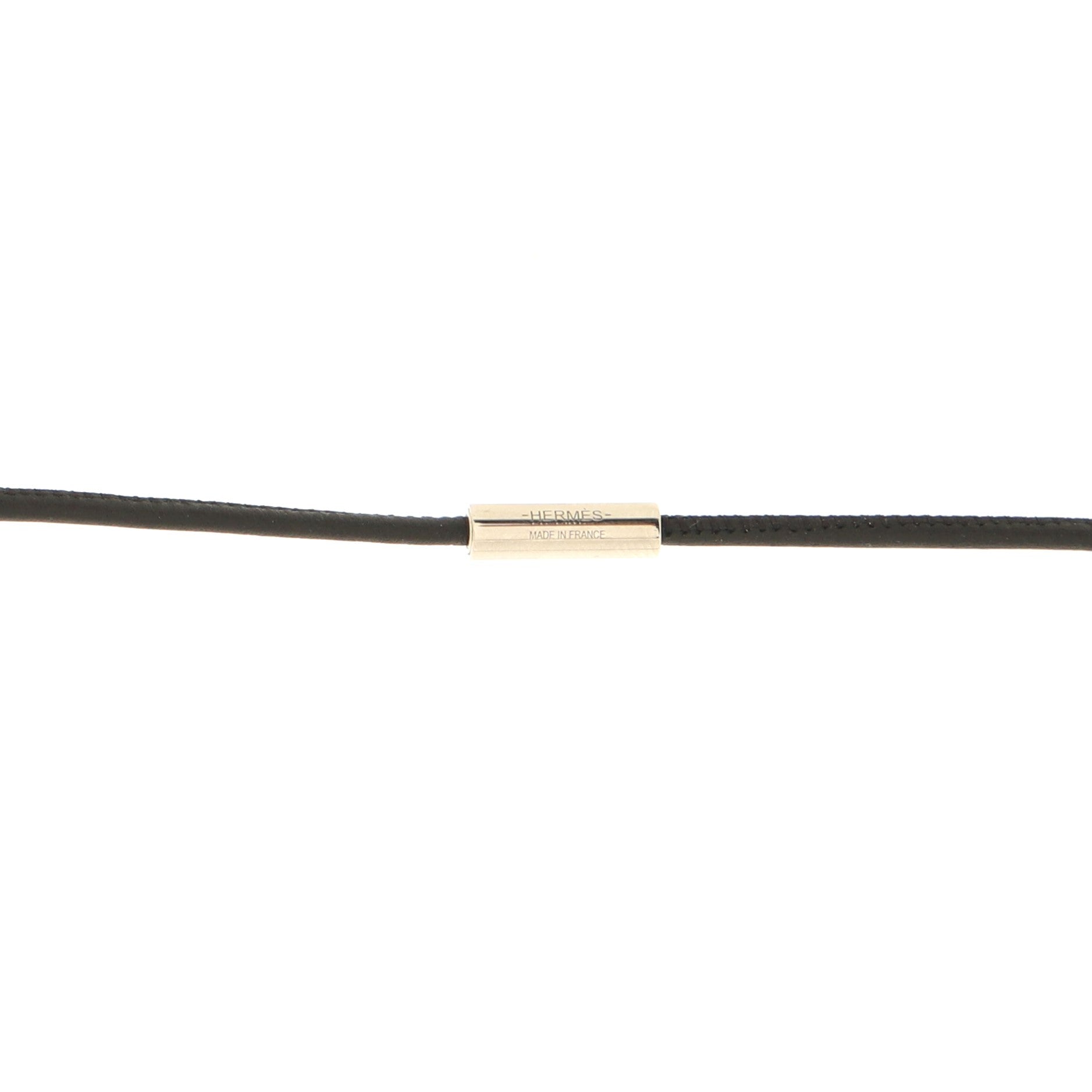 Passage Cloute Pendant Necklace Metal with Leather
