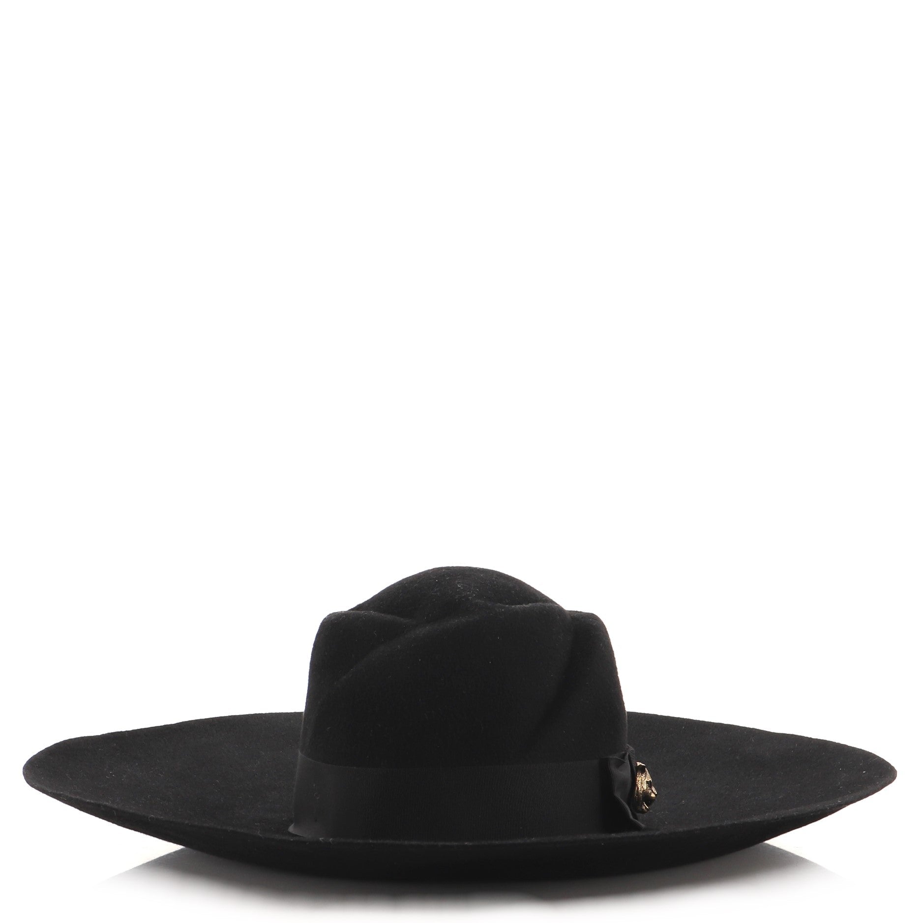 Animalier Bow Wide Brim Hat Felt XXL