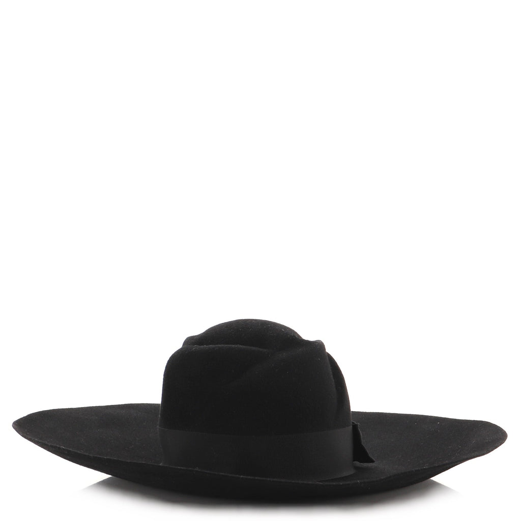 Animalier Bow Wide Brim Hat Felt XXL