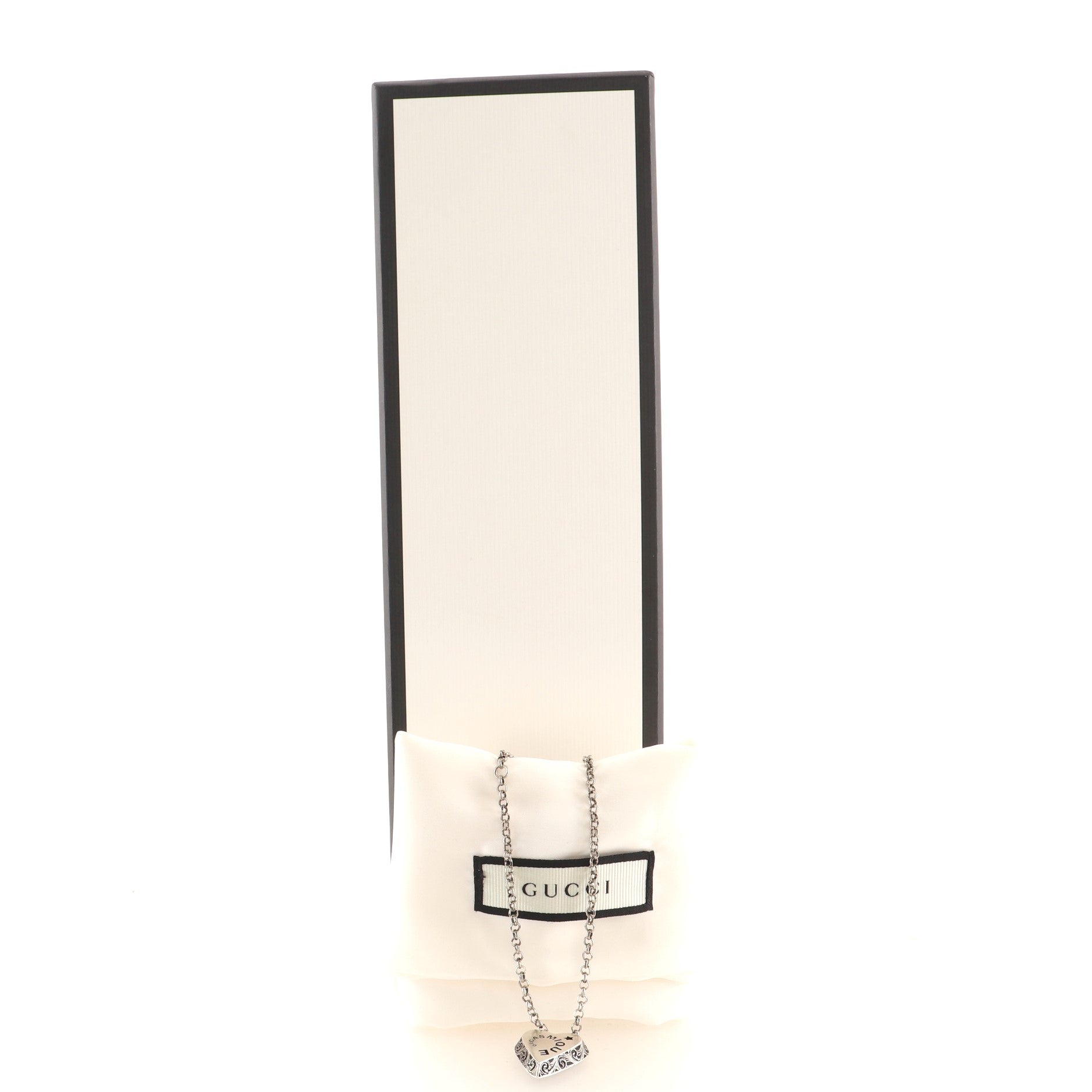 Orgasmique Heart Pendant Necklace Sterling Silver