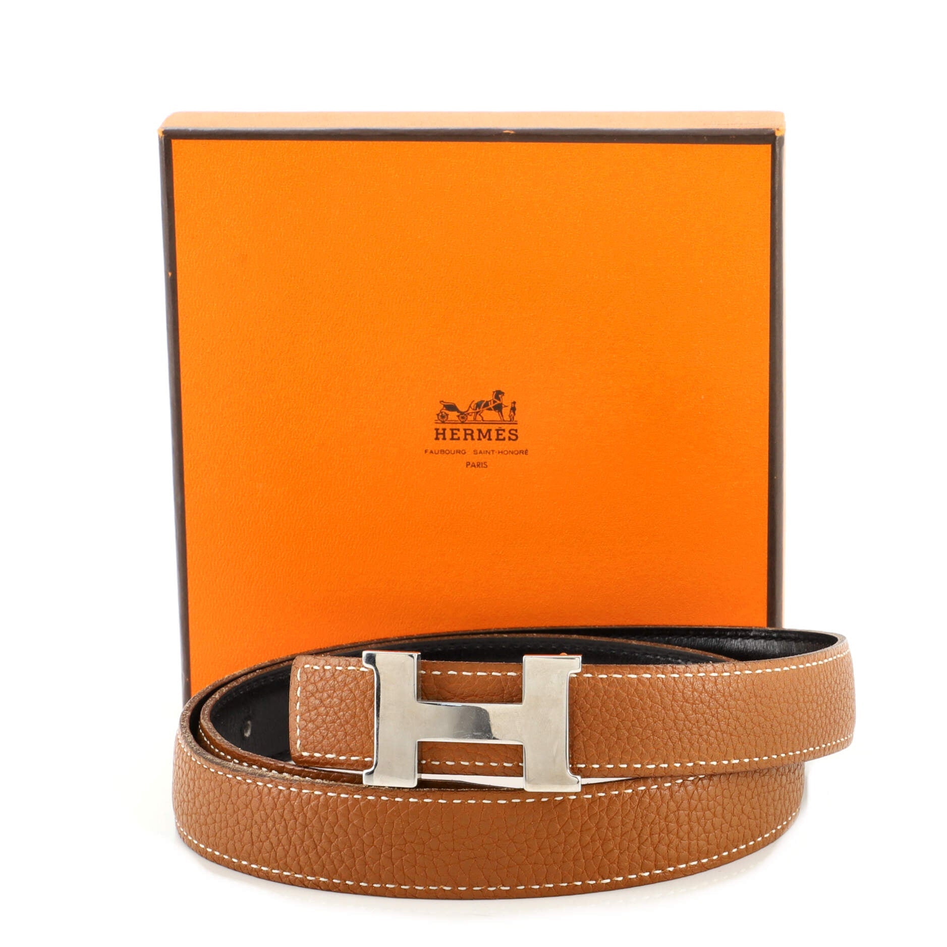 Constance Reversible Belt Leather Thin 75