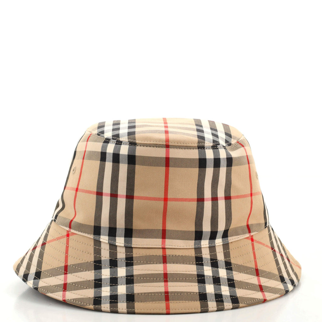 Bucket Hat Vintage Check Canvas XXL
