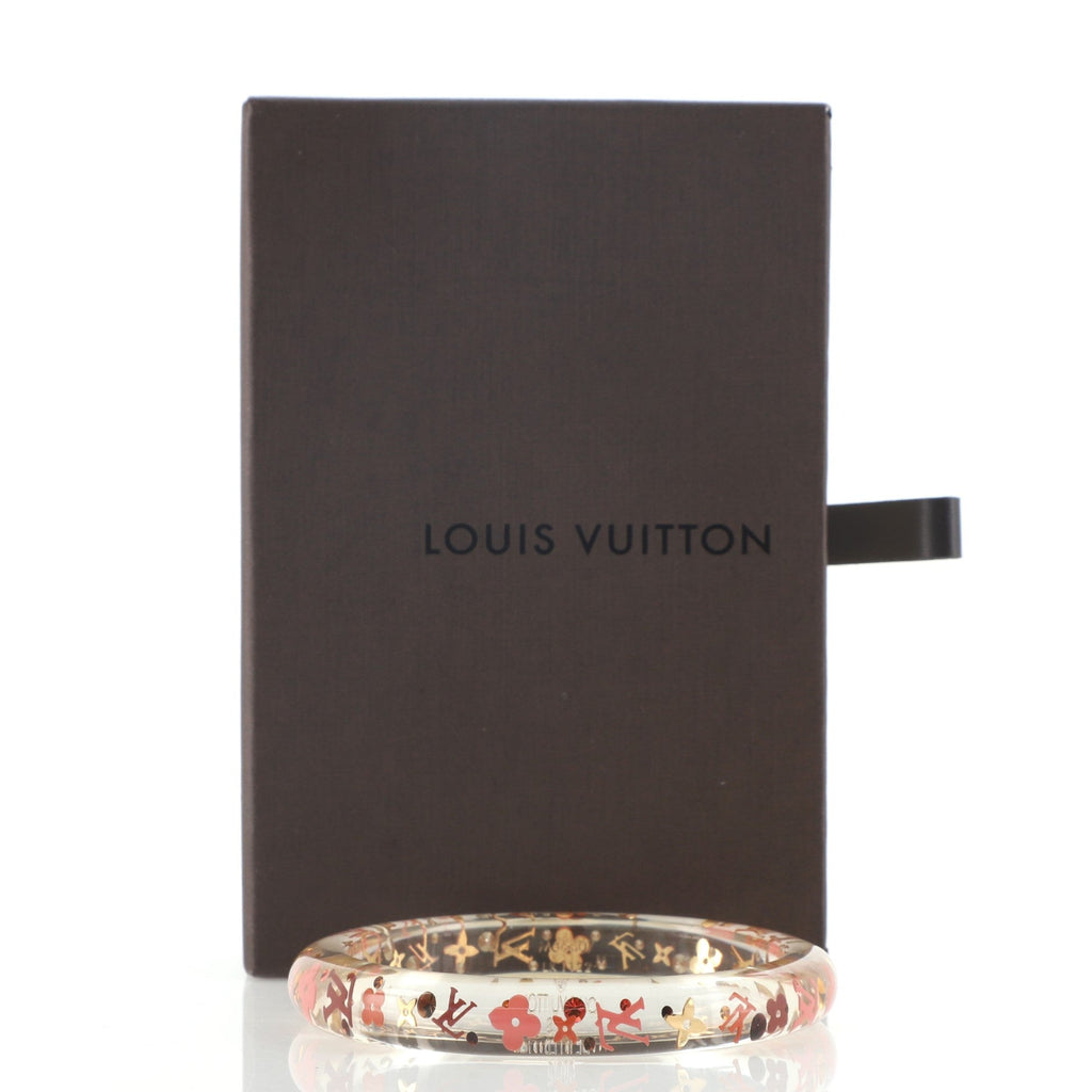 Inclusion Bangle Bracelet Resin with Crystals PM