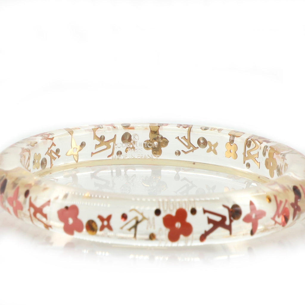 Inclusion Bangle Bracelet Resin with Crystals PM
