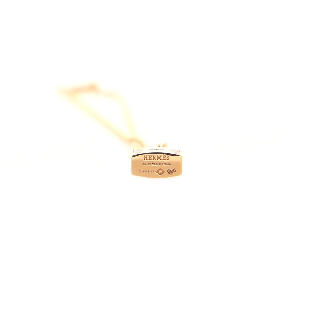 Amulettes Cadenas Pendant Necklace 18K Rose Gold with Diamonds