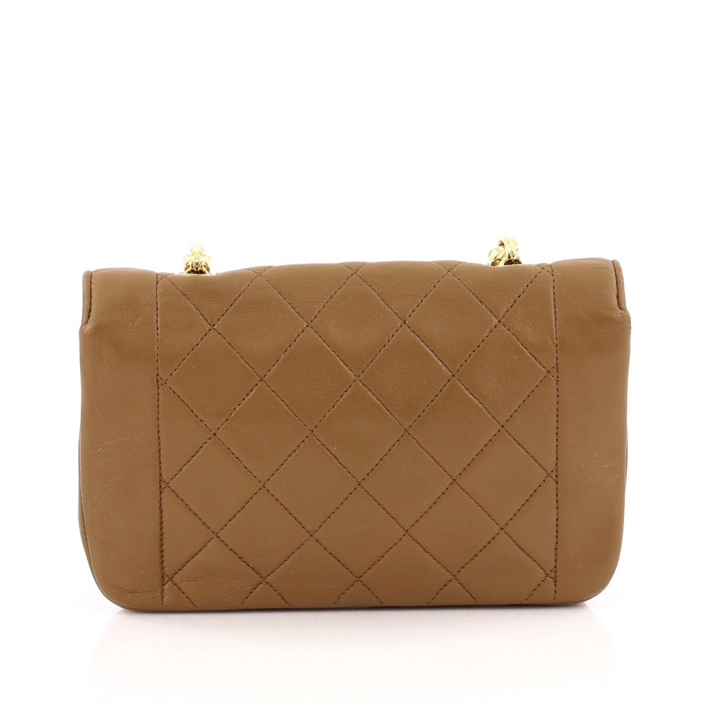 Vintage CC Chain Flap Bag Quilted Leather Mini