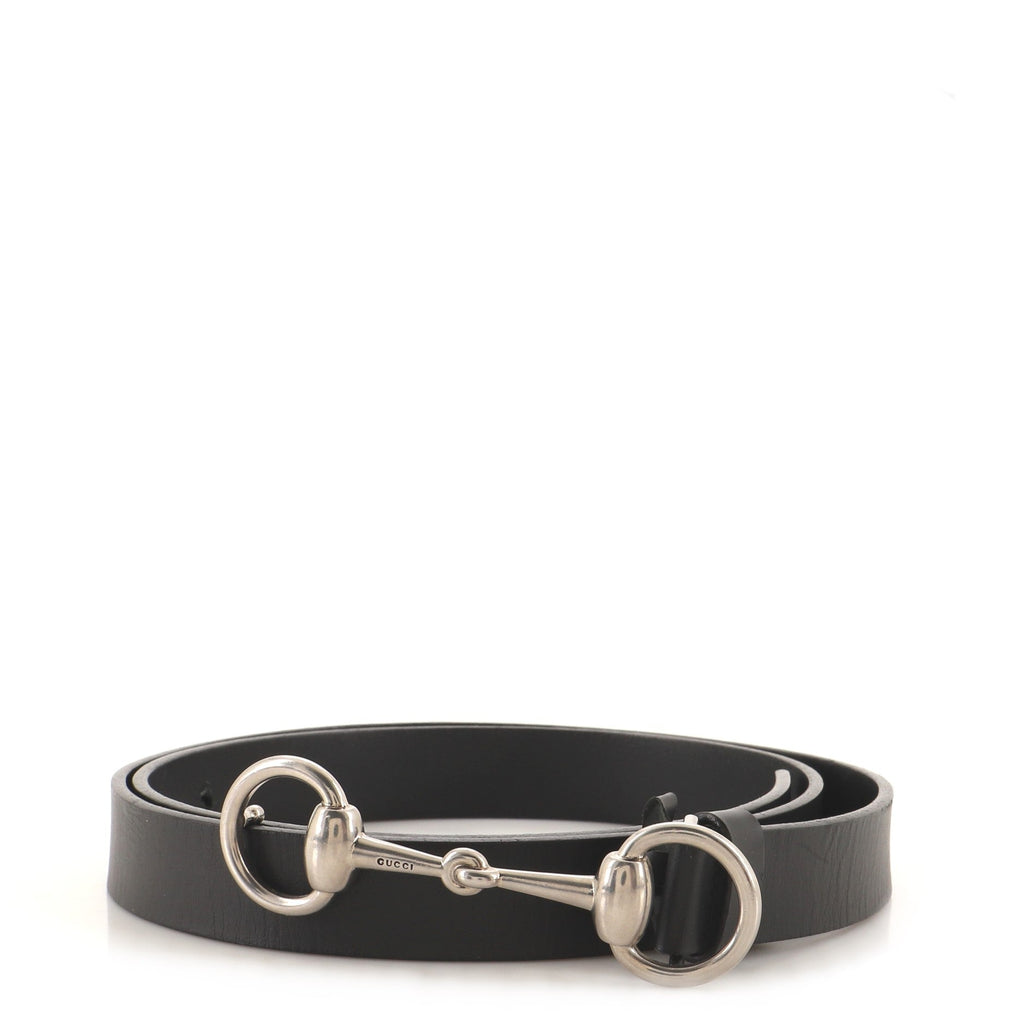 Horsebit Skinny Belt Leather Medium 105